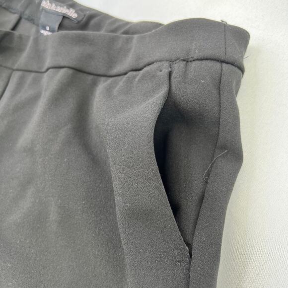 💥Josh & Arielle Black Crop Pants with Tassel Trim Women's size 8 - Picture 7 of 9